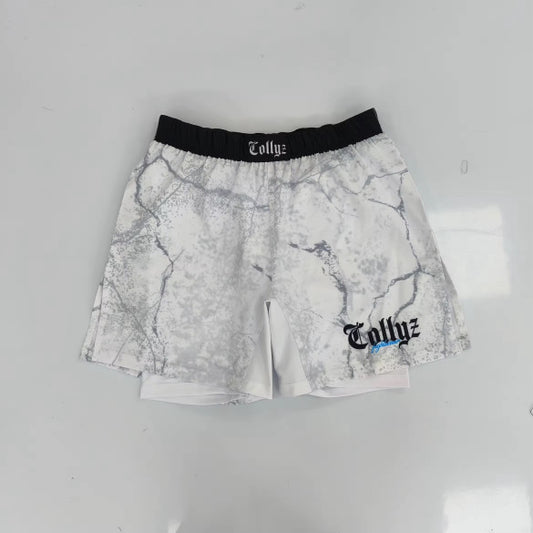 2 in 1 shorts - Marble