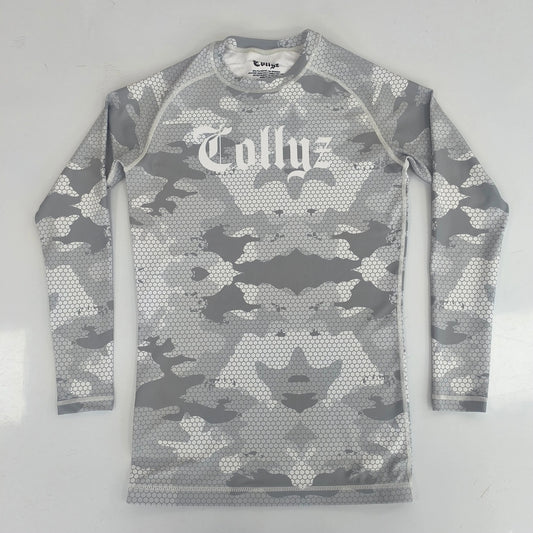 Long sleeve grey logo rashguard