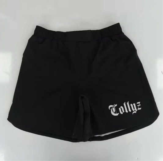 Black logo shorts