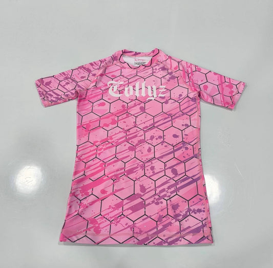 Pink logo rashguard